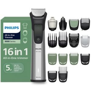 Philips India’s No.1 Men’s Trimmer | BeardSense Technology | 16-in-1 Stainless Steel Trimmer Men