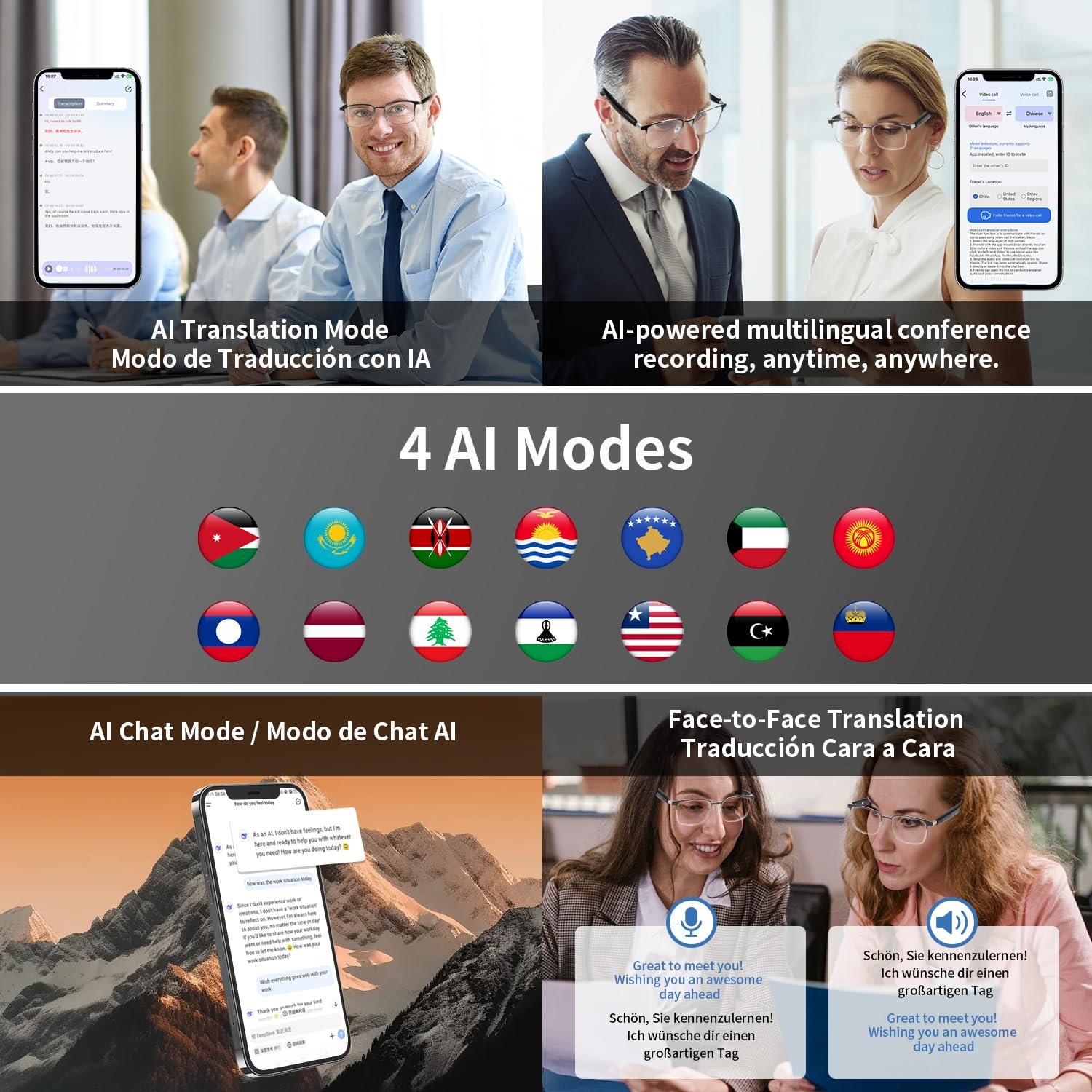 AI Translation Smart Glasses for Men Women - Image 8