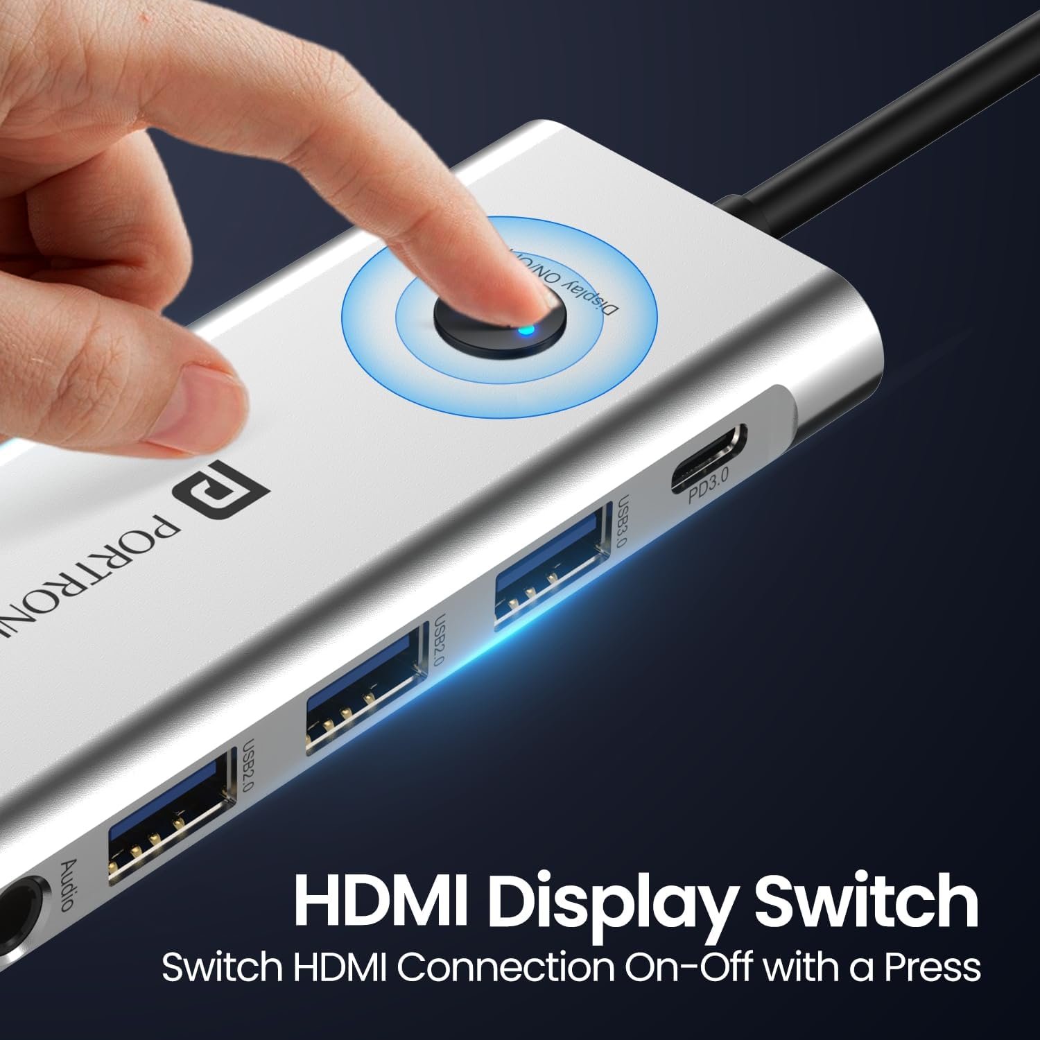 Portronics Mport One USB C Hub Dock (9-in-1) with 4K 60Hz HDMI - Image 5