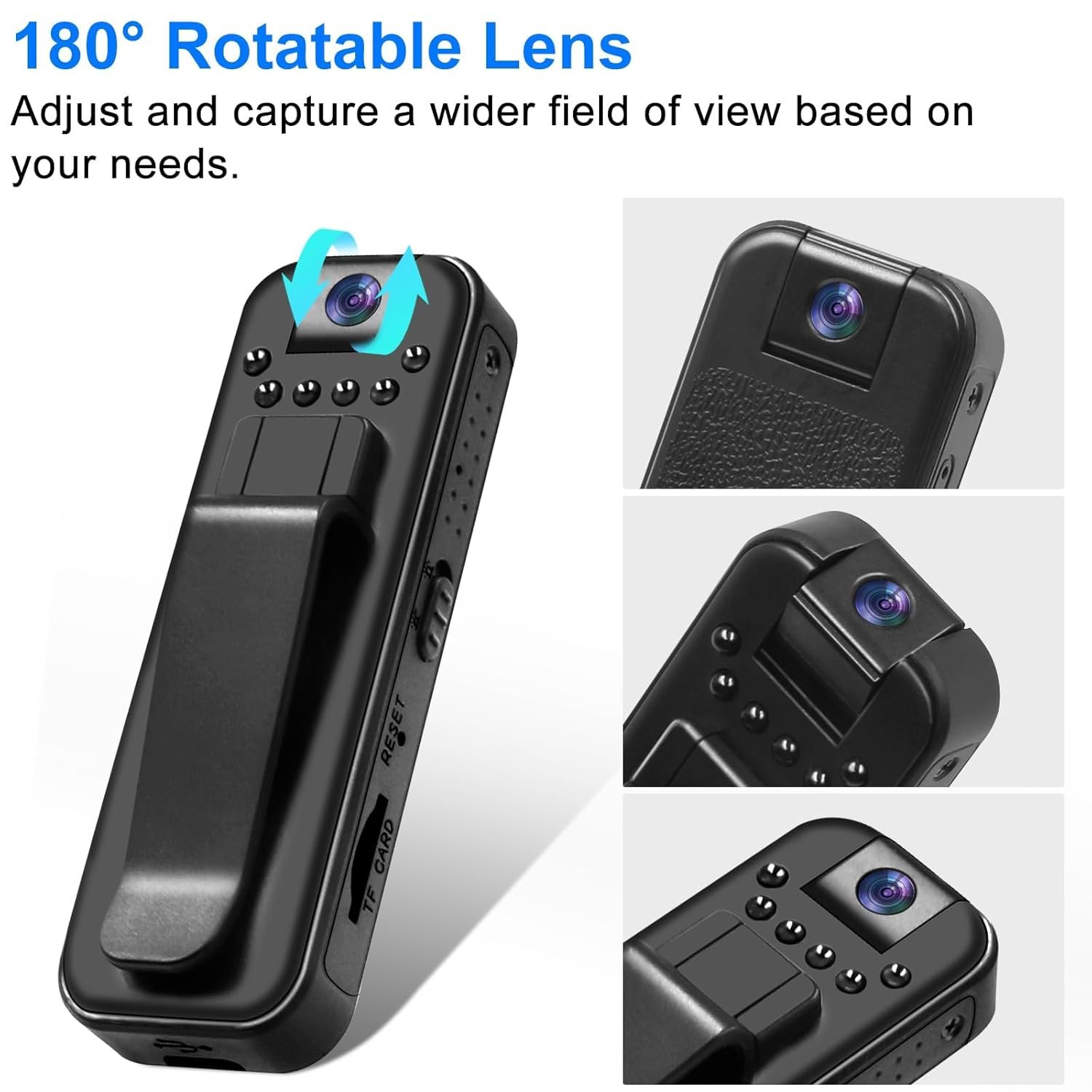 2MP WiFi Mini Pocket Camera 1080P Full HD Wearable Body Cam with Audio & Video - Image 7