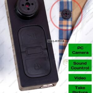 Spy Button Camera – Hidden HD Mini Camera with Motion Detection