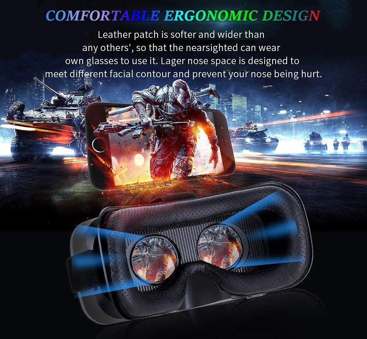 Drumstone (Dont' Miss with 5 Years Replacement Warranty) 2021 Newest 3D Virtual Reality Headset Box - Image 8