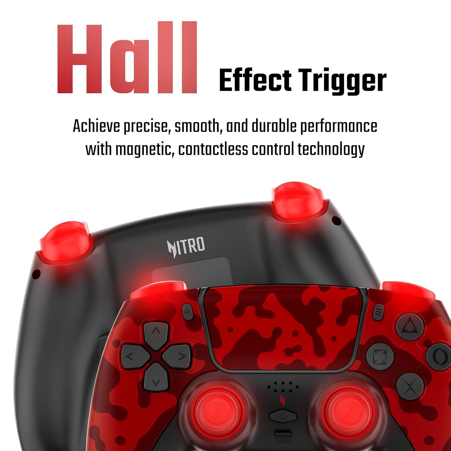 acer Nitro Katana NT-02 Wireless Multi-Platform Game Controller | Bluetooth 5.3 | Touchpad & Built-in Speaker | Dual Vibration | MR/ML Programmable Buttons | Hall Triggers | Switch/PC/Android/iOS/PS4 - Image 11