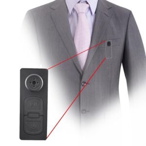 Spy Button Camera – Hidden HD Mini Camera with Motion Detection