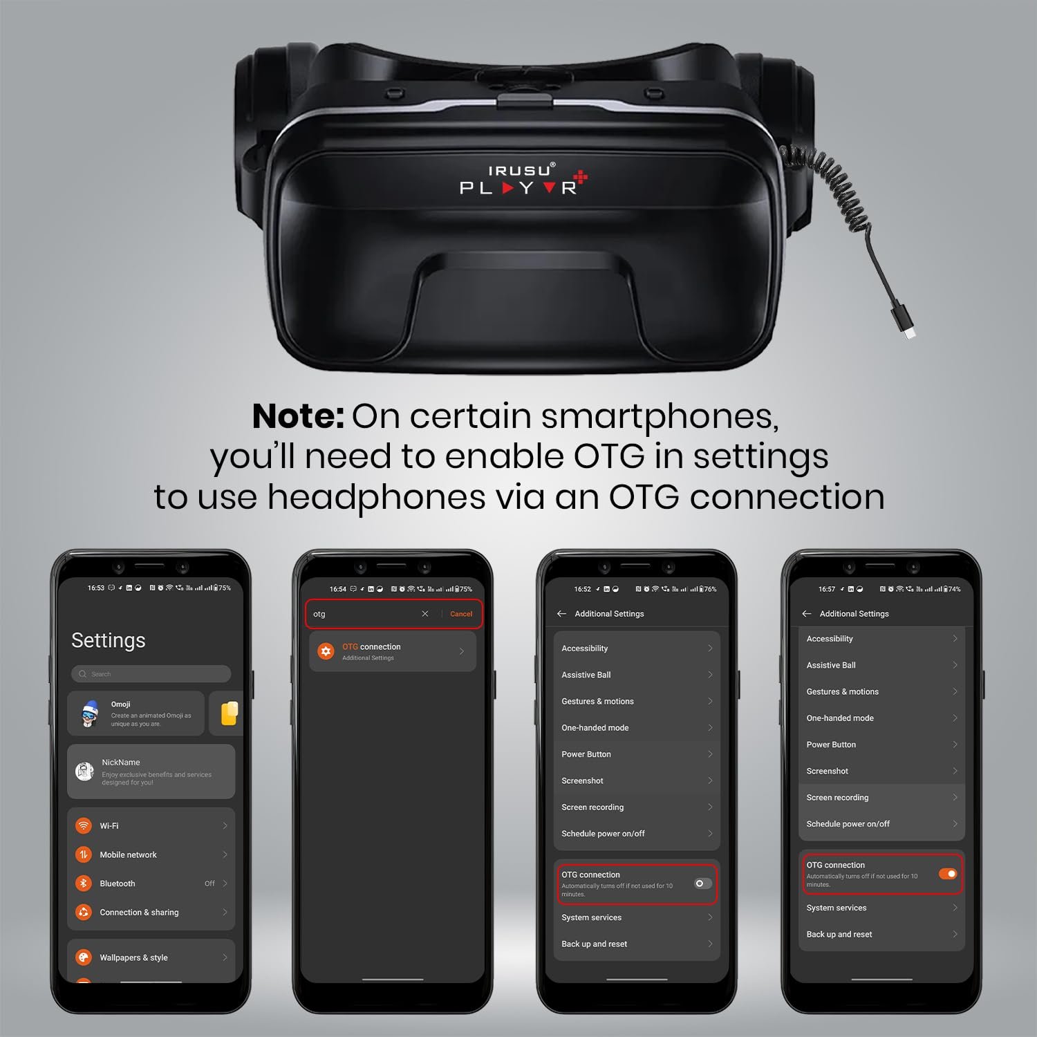 Irusu Play VR Ultra 3D VR Headset for Mobile - Virtual Reality Headset - Image 4