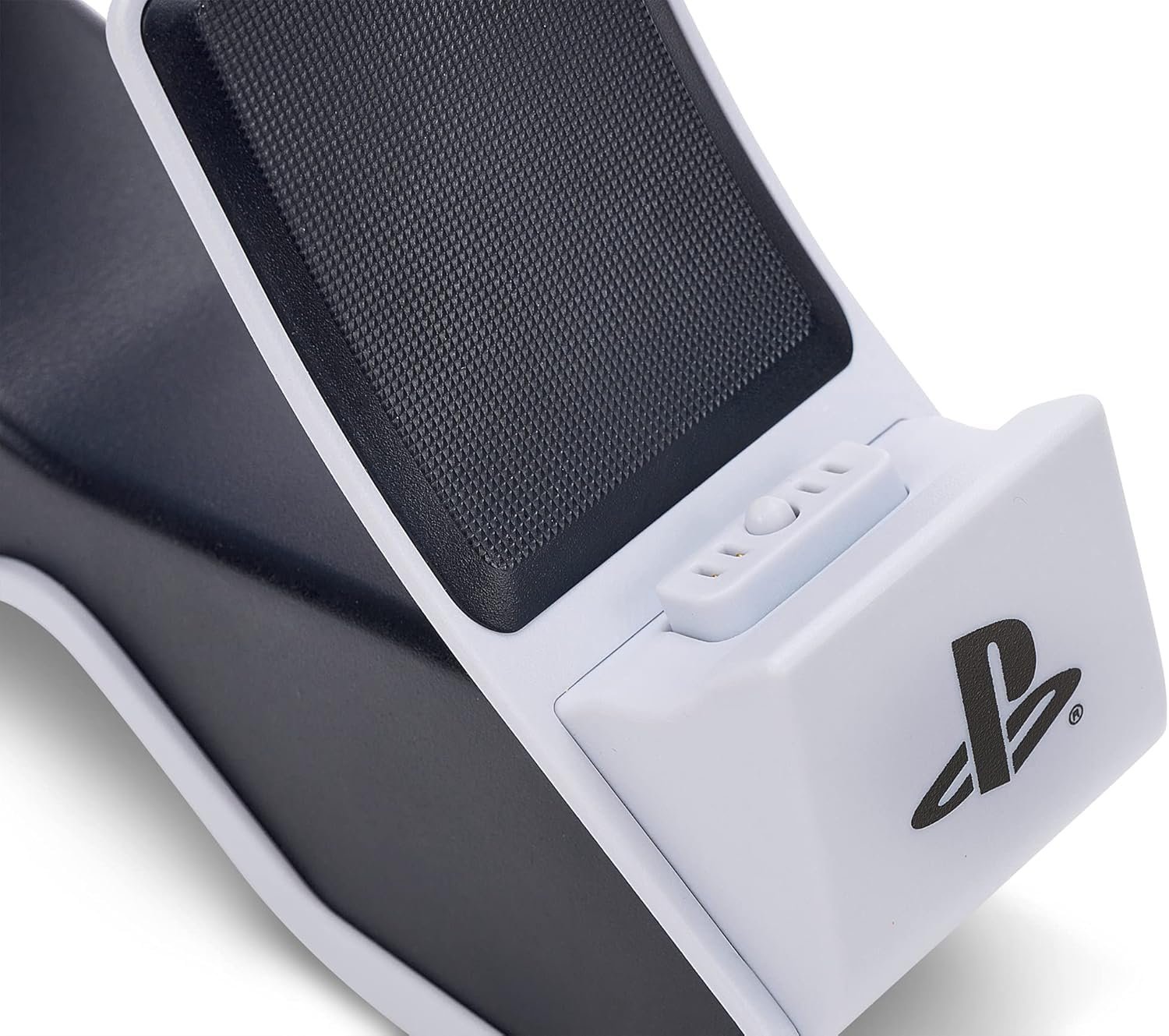 PowerA Twin Charging Station for PS5 DualSense and DualSense Edge Wireless Controllers, AC Adaptor Included, with LED Indicator, Vertical Dual Controller Fast Charging Dock (Officially Licensed) - Image 6