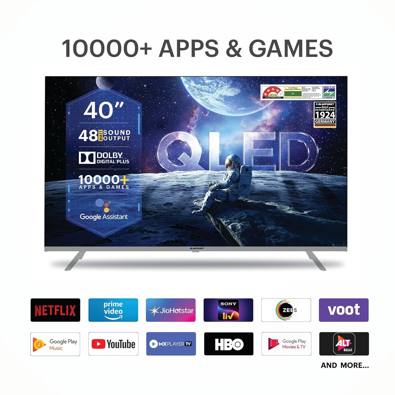 Blaupunkt 100 cm (40 inches) Quantum Dot Series QLED Google Android TV 40QD7070 - Image 5