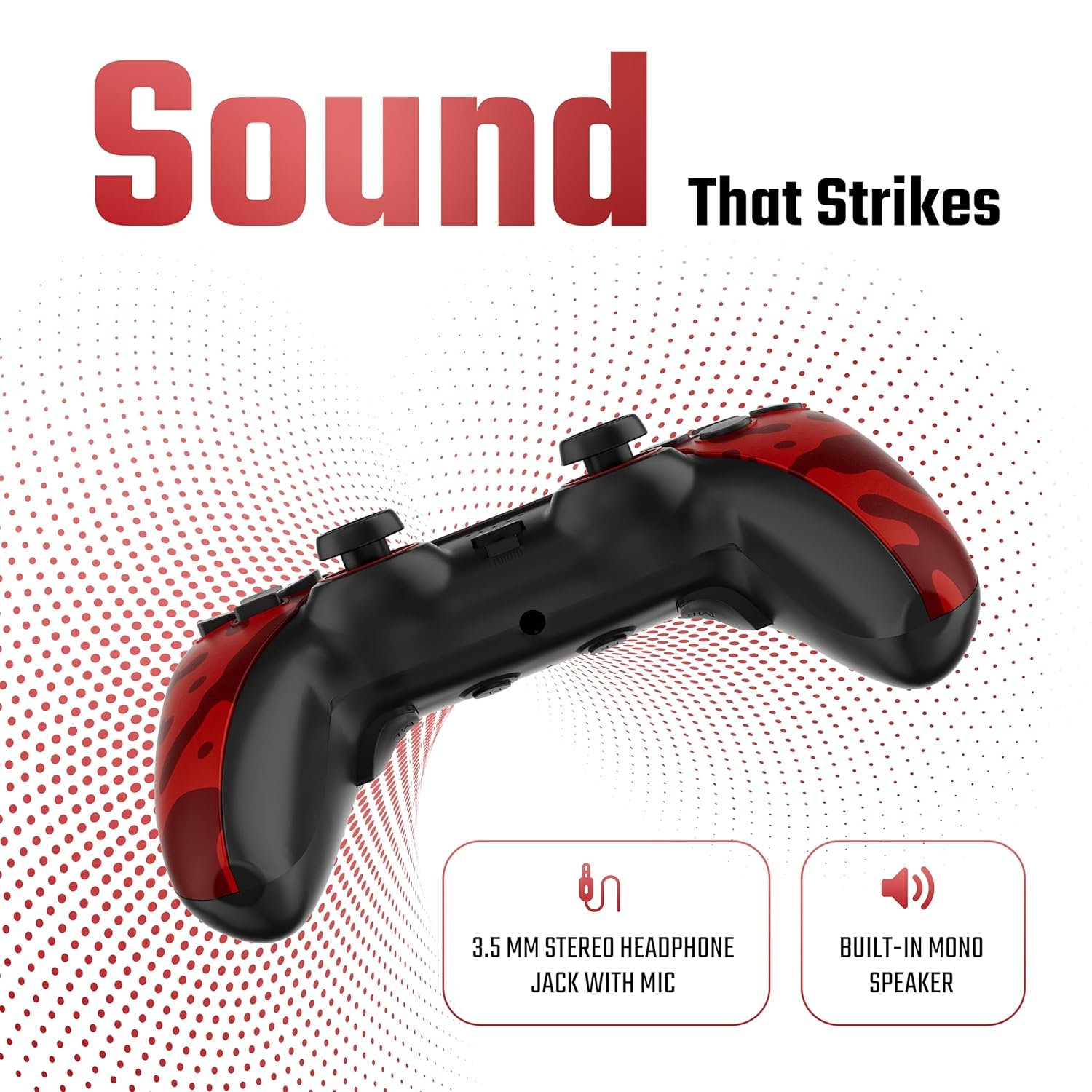 acer Nitro Katana NT-02 Wireless Multi-Platform Game Controller | Bluetooth 5.3 | Touchpad & Built-in Speaker | Dual Vibration | MR/ML Programmable Buttons | Hall Triggers | Switch/PC/Android/iOS/PS4 - Image 3