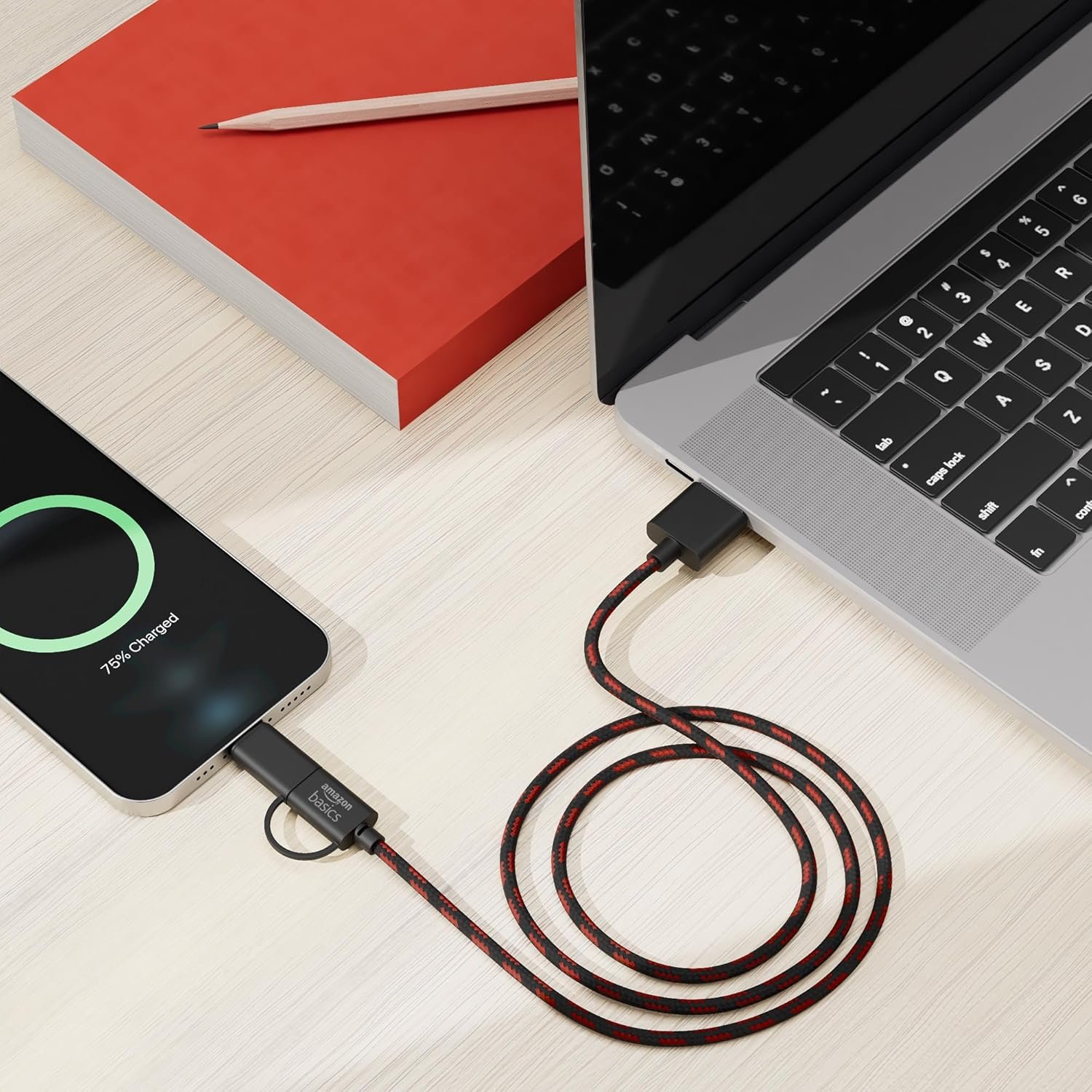 amazon basics 2-in-1 Type-C and Micro USB Braided Cable - Image 6