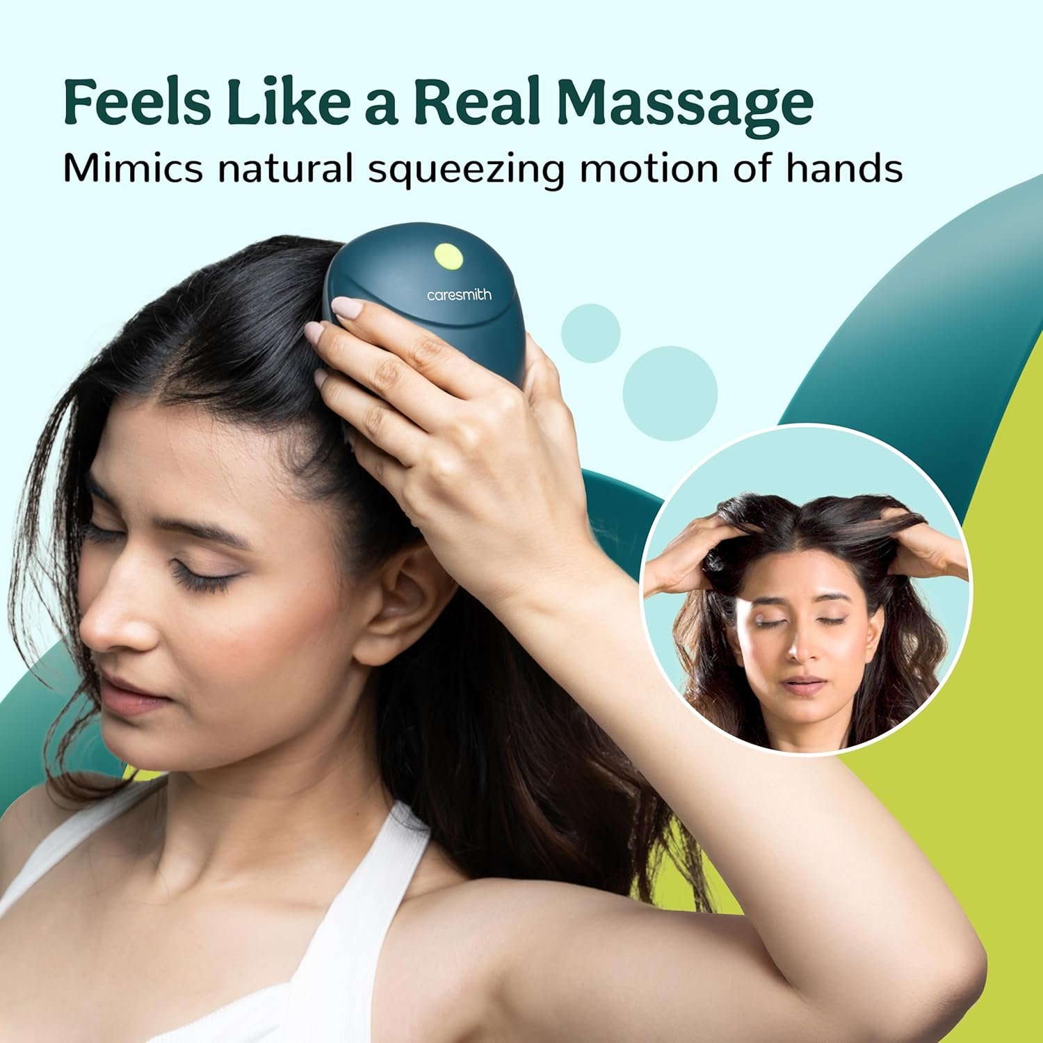 Caresmith Revive Scalp Massager | 96 Silicon Kneading Points with Detachable Heads - Image 7