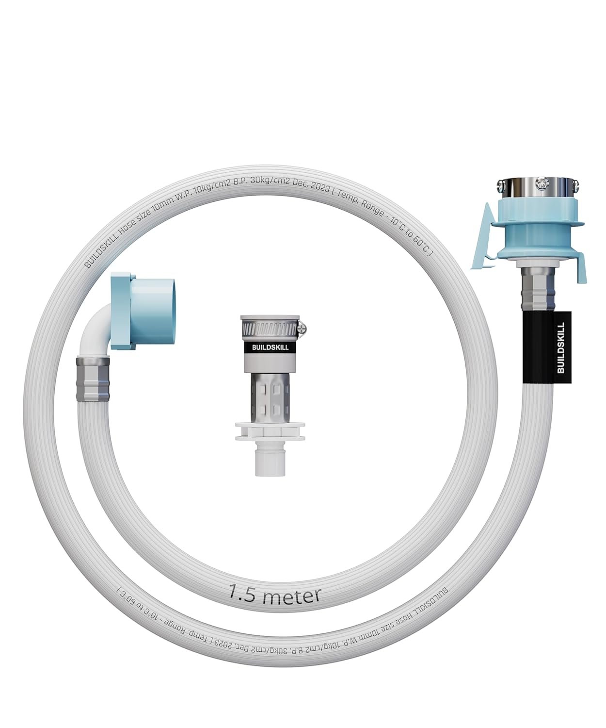 BUILDSKILL 1.5 Meter Fully Automatic washing machine inlet pipe
