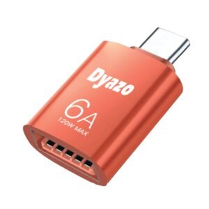 Dyazo 6 Amp Type C to USB 3.0 Female OTG Adapter Fast 120 w max