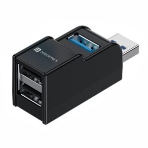 Portronics Mport 3A USB Hub Dock (3-in-1), Multiport Adapter with USB 3.0 & USB 2.0