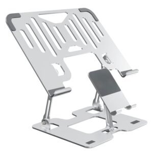 Dyazo 2 in 1 Adjustable Laptop Stand with Mobile Holder