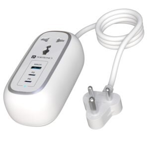 Portronics 67W Volt 65 Pro High Speed Smart Desktop Charger, 1M Copper Cable