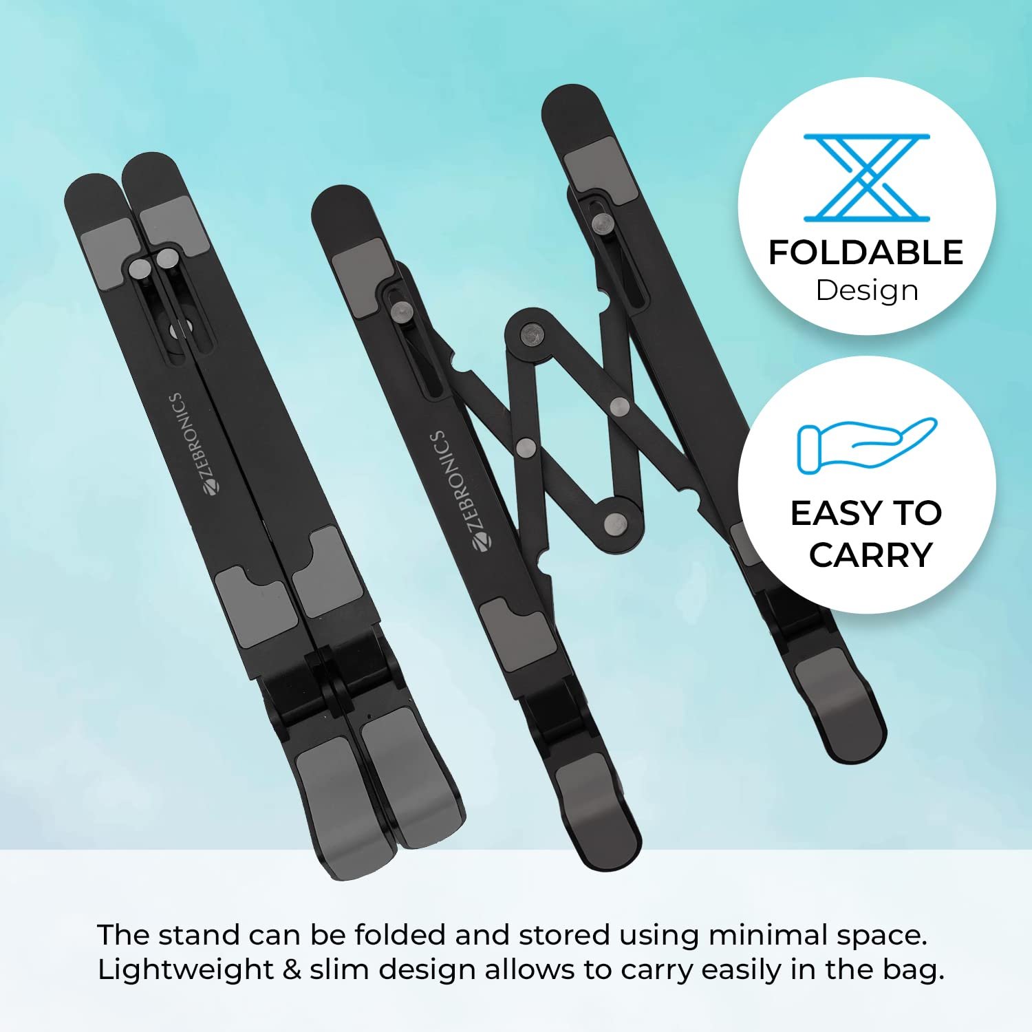 Zebronics-NS1500 Laptop Stand Featuring Foldable Design - Image 3