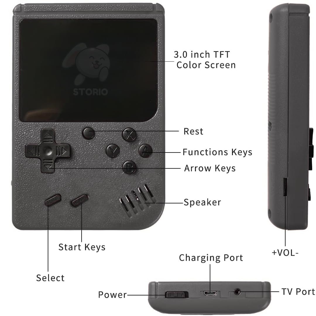 Storio Rechargeable Pocket Video Game for Kids - Image 3