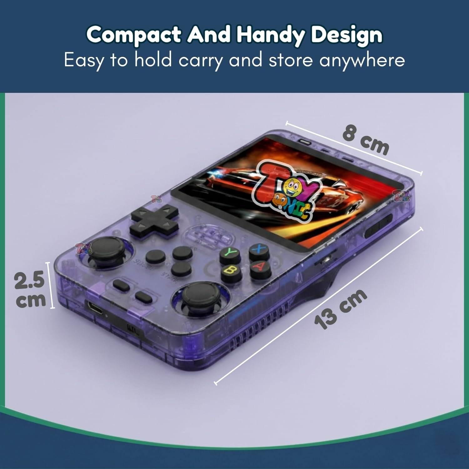 TOYTONIC R36S Retro Emulator Handheld Video Game Console, Built-in 22,000+ Games, 3.5 Inch IPS HD Screen - Image 2