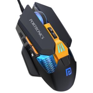 Portronics Vader 2.0 Wired Gaming Mouse with 7 Programmable Button Control