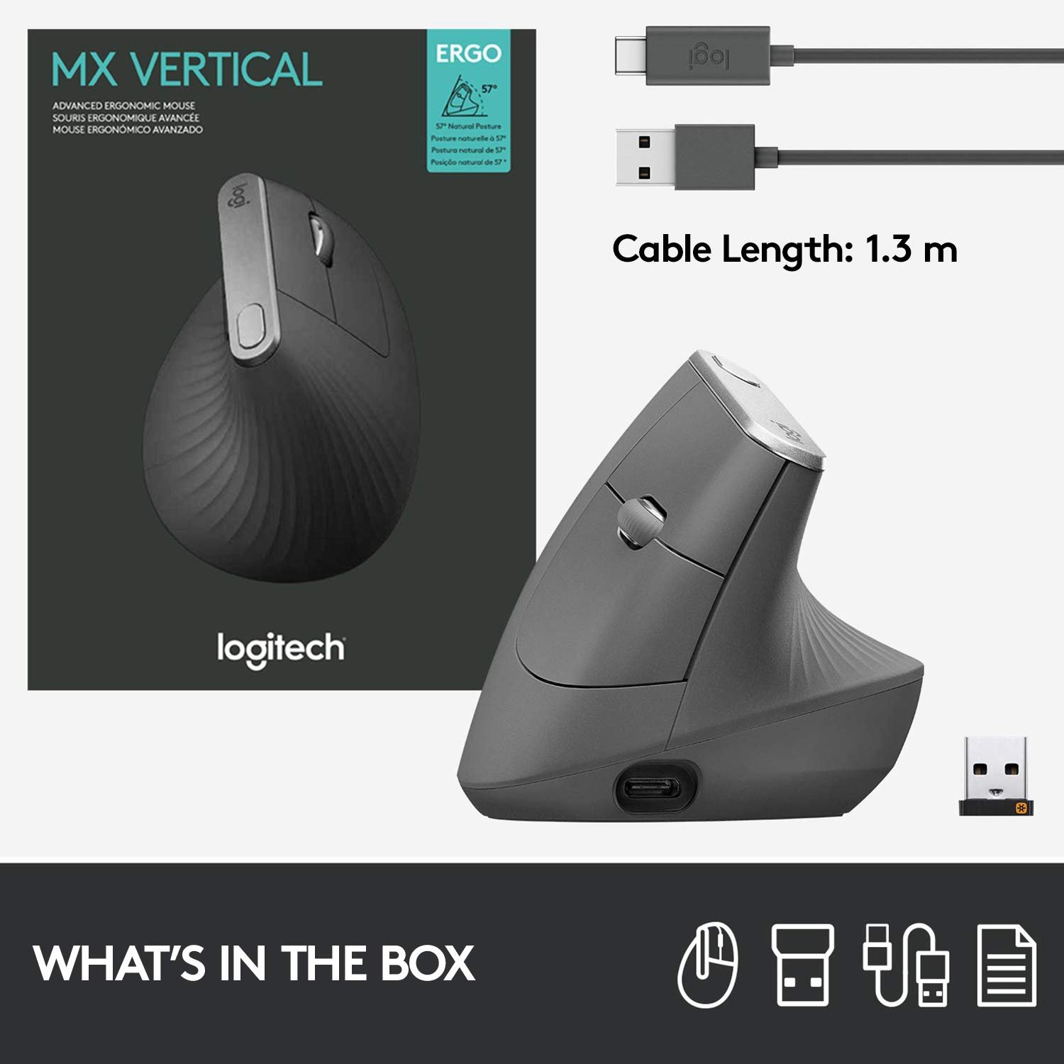 Logitech MX Vertical Wireless Mouse with Free Adobe Subscription - Image 12