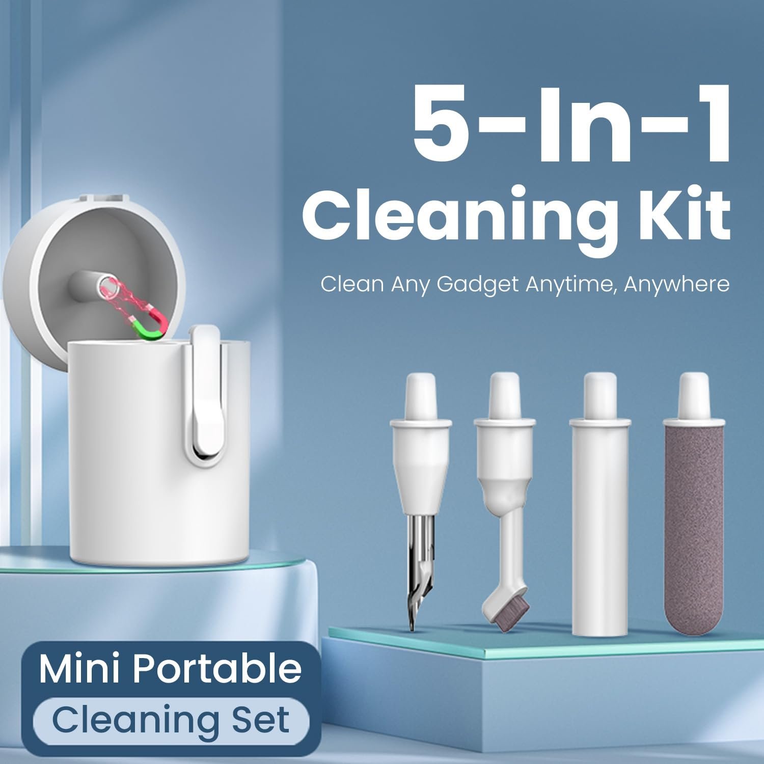Portronics Clean U 5 in 1 Multi Function Electronics Cleaning Kit - Image 3