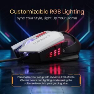 Portronics Vader X USB Wired Programmable Gaming Mouse