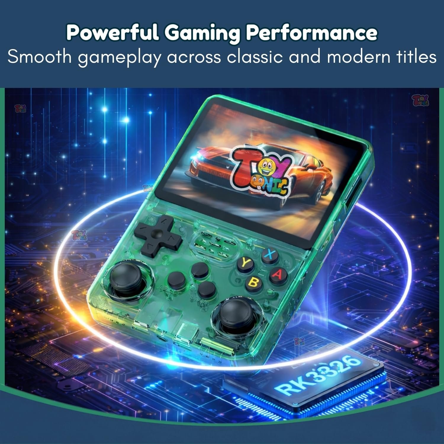 TOYTONIC R36S Retro Emulator Handheld Video Game Console, Built-in 22,000+ Games, 3.5 Inch IPS HD Screen - Image 7