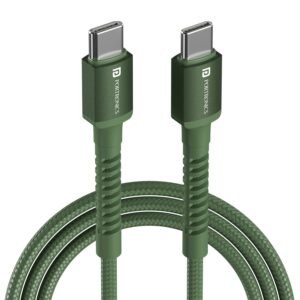 Portronics Konnect X 240W Unbreakable Nylon Braided Type C Fast Charging PD Cable