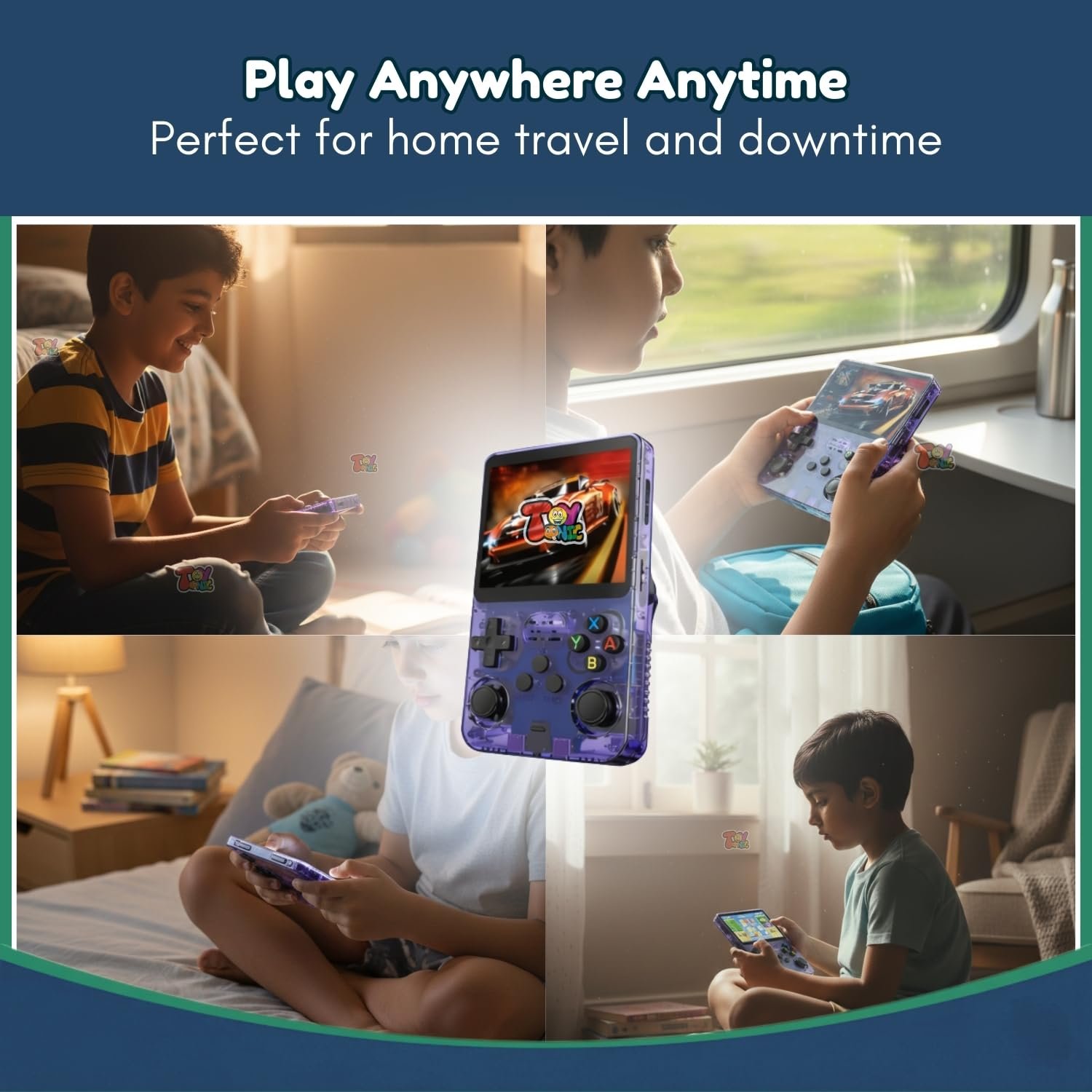 TOYTONIC R36S Retro Emulator Handheld Video Game Console, Built-in 22,000+ Games, 3.5 Inch IPS HD Screen - Image 9