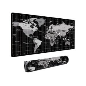 Dyazo Large World Map Anti-Slip Extended Desk Mat| Mouse Pad