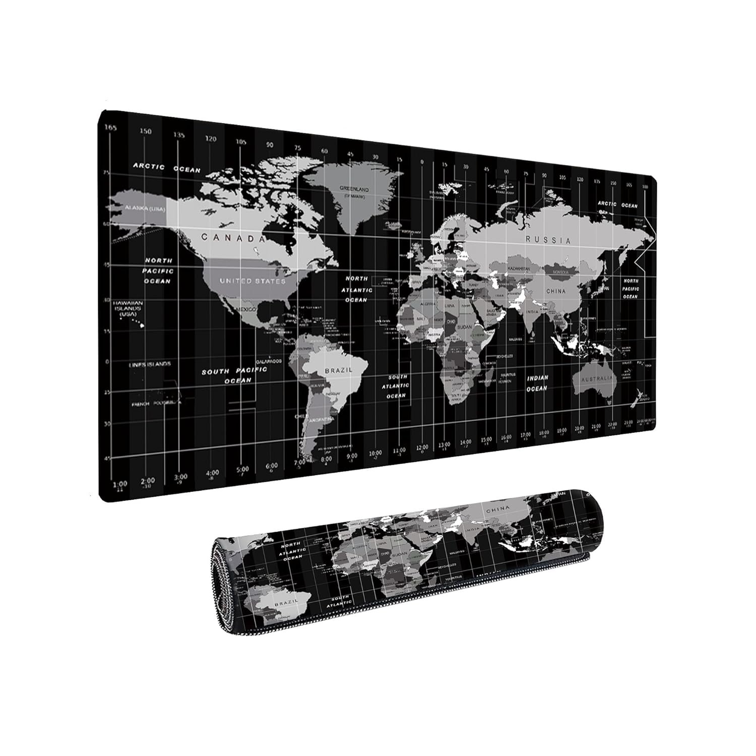 Dyazo Large World Map Anti-Slip Extended Desk Mat| Mouse Pad