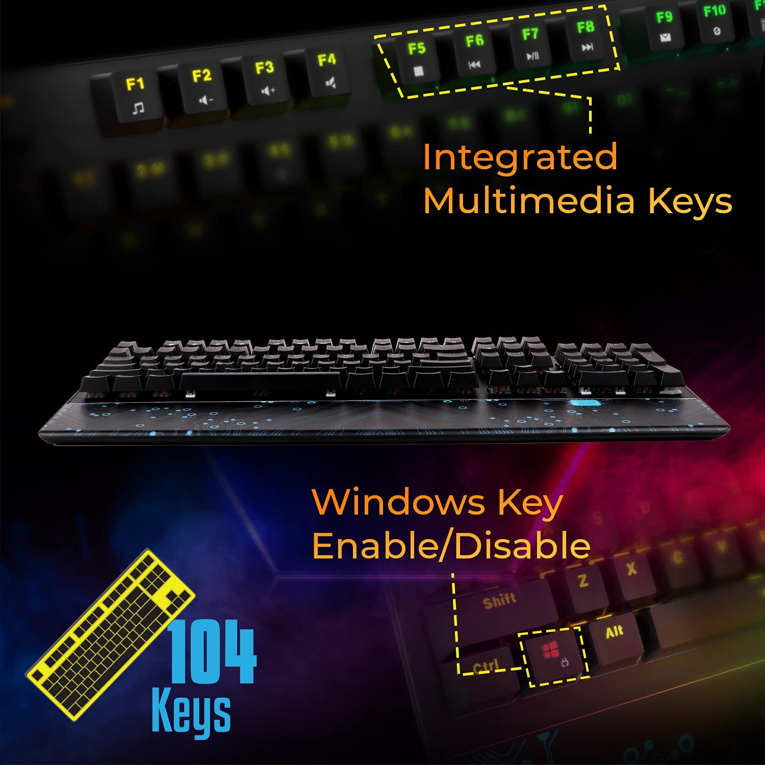 ZEBRONICS Zeb-MAX Chroma Premium Mechanical Gaming Keyboard - Image 3