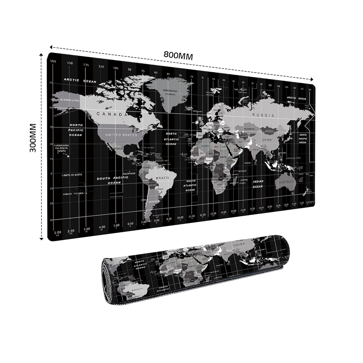 Dyazo Large World Map Anti-Slip Extended Desk Mat| Mouse Pad - Image 2
