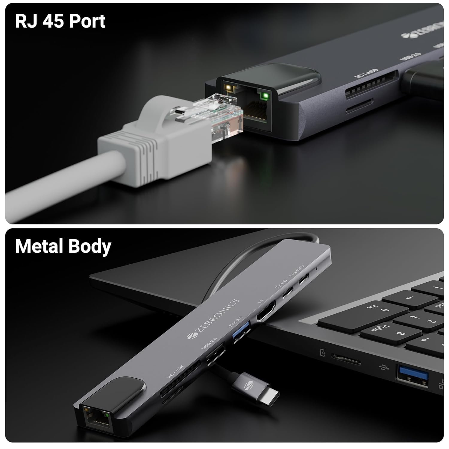 Amazon Basics USB hub 3.0 for Type-c Port,8 in 1 Adapter for pc Accessories - Image 2