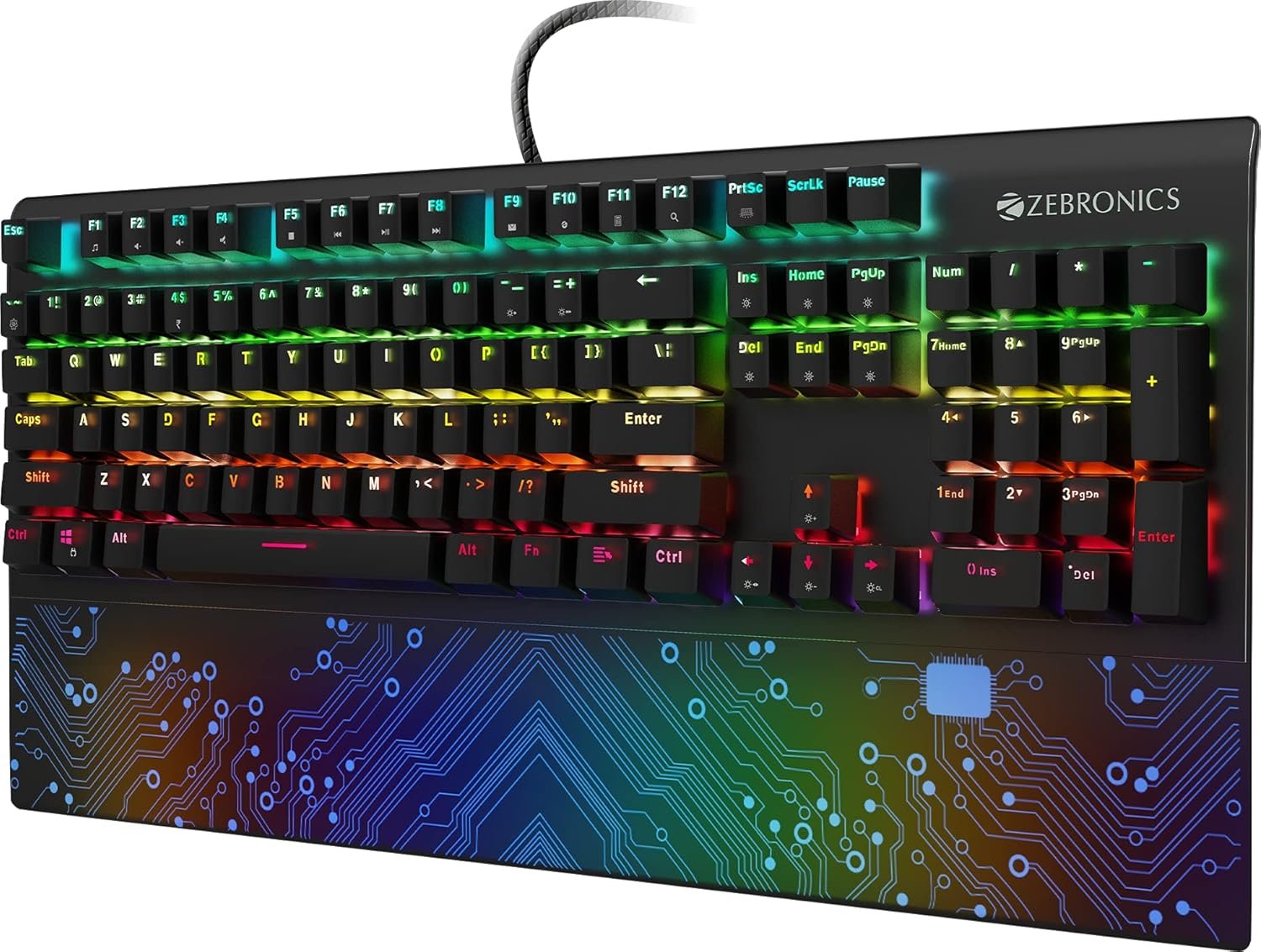 ZEBRONICS Zeb-MAX Chroma Premium Mechanical Gaming Keyboard