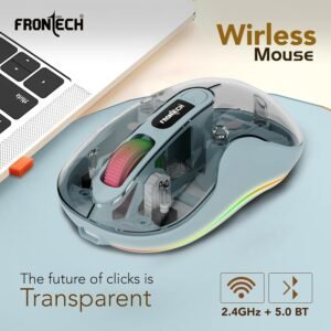 FRONTECH Transparent Wireless Mouse