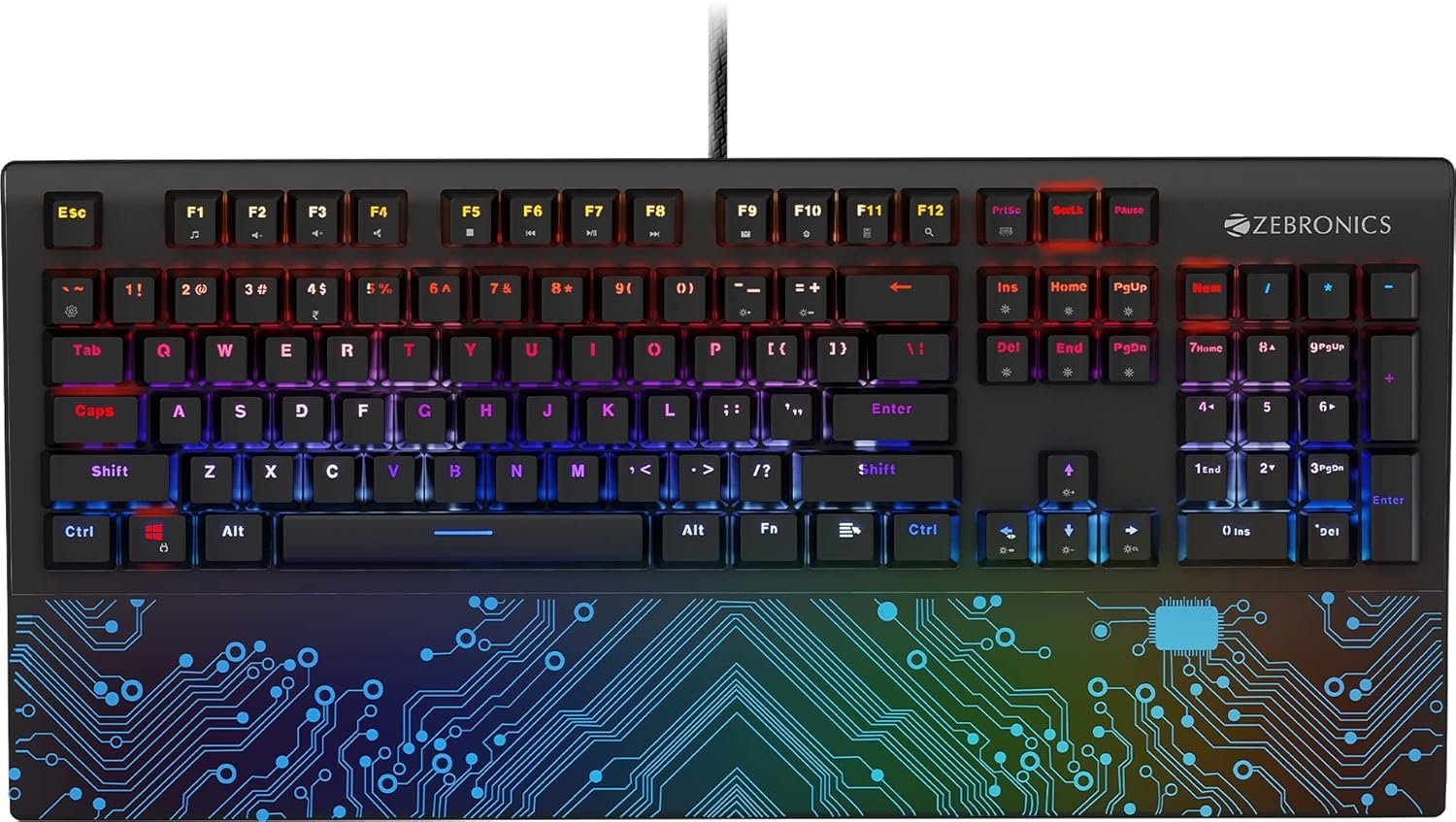 ZEBRONICS Zeb-MAX Chroma Premium Mechanical Gaming Keyboard - Image 2
