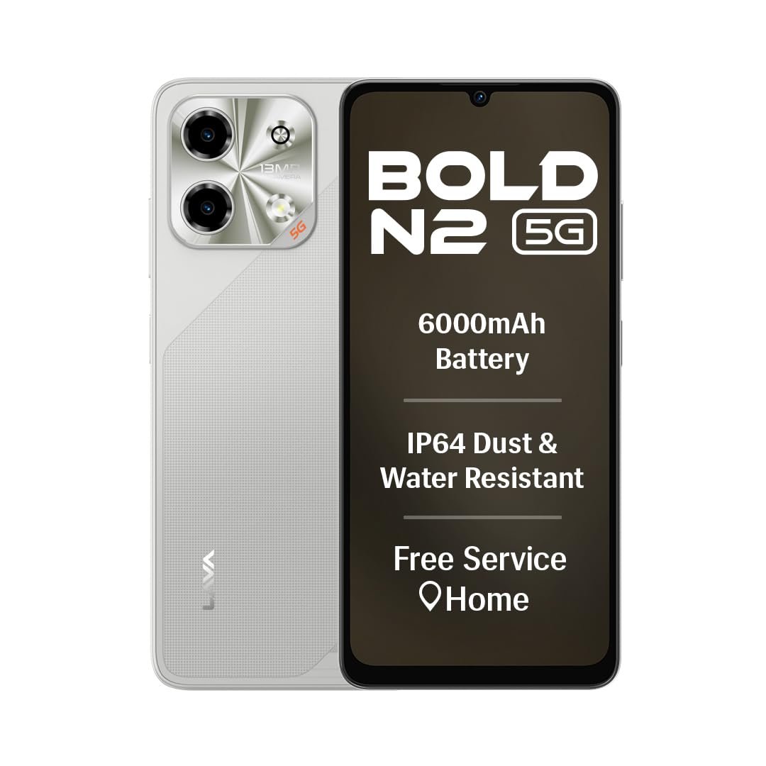 Lava Bold N2 5G (Regal Gold, 4GB RAM, 64GB Storage)