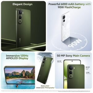 vivo Y400 5G (Dynamic Green, 8GB RAM, 128GB Storage)