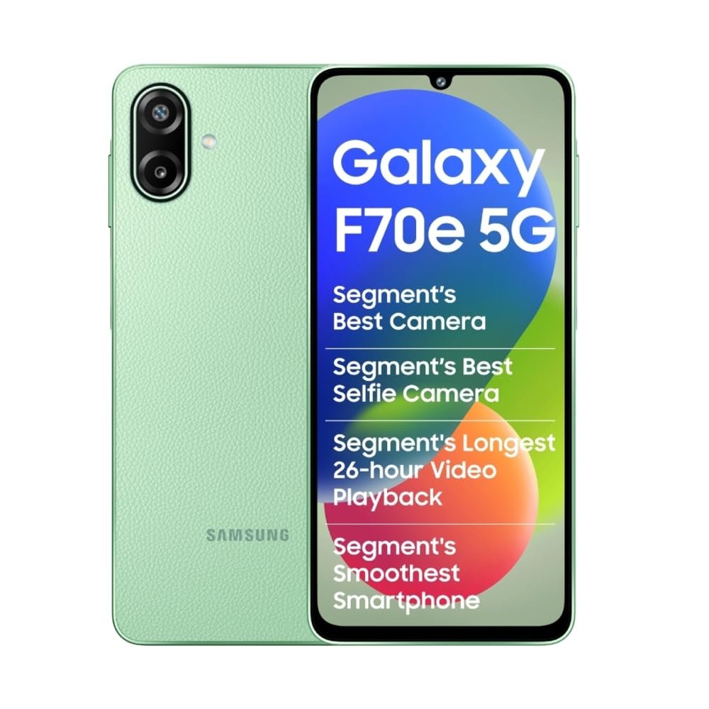 Samsung Galaxy F70e 5G (Limelight Green, 128 GB) (4 GB RAM)