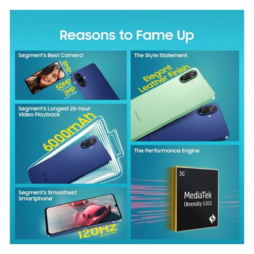 Samsung Galaxy F70e 5G (Limelight Green, 128 GB) (4 GB RAM) - Image 8