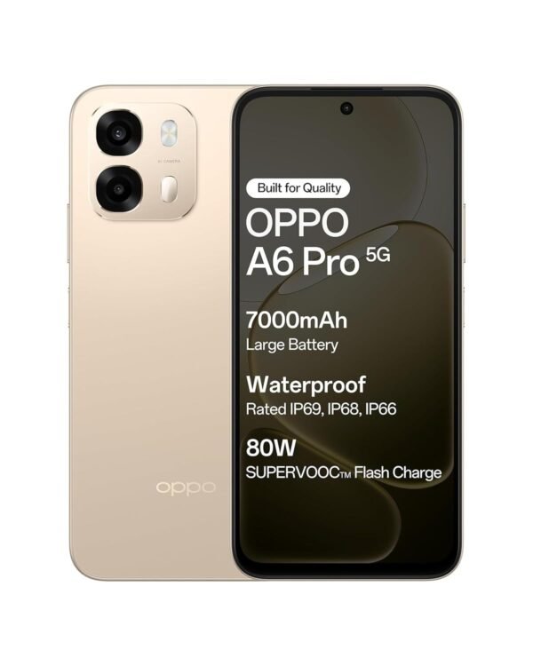 OPPO A6 Pro 5G Smartphone (8G+128G) Gold