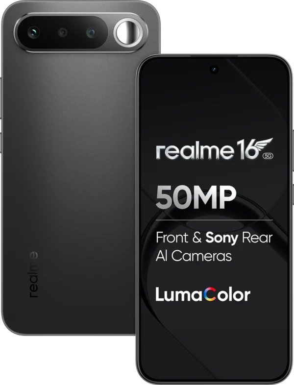 realme 16 5G Smartphone 12+256GB Black
