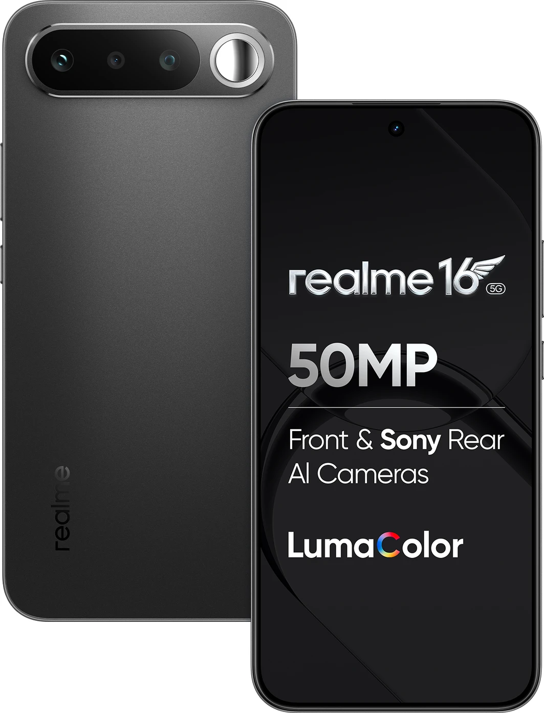 realme 16 5G Smartphone 12+256GB Black